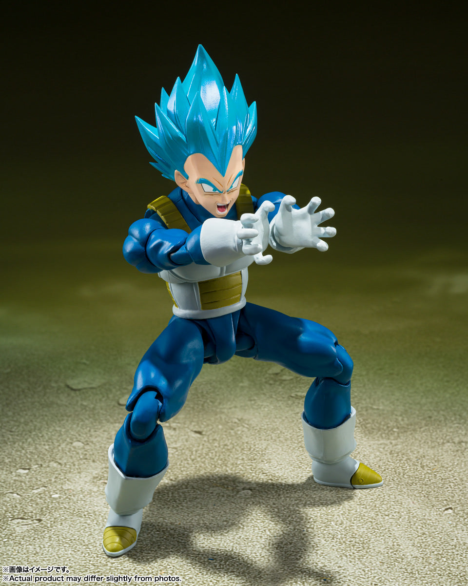 Figura Super Saiyan God Super Saiyan Vegeta Unwavering Saiyan Pride - Dragon Ball Super - S.H.Figuarts - Bandai