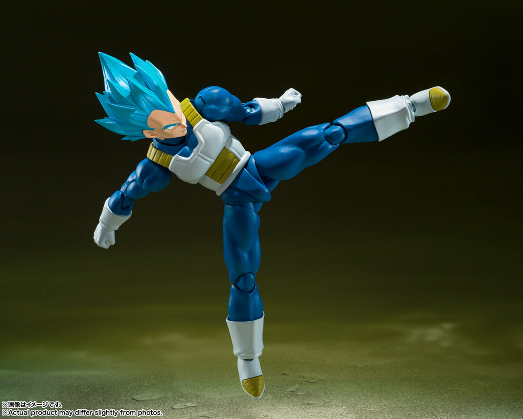 Figura Super Saiyan God Super Saiyan Vegeta Unwavering Saiyan Pride - Dragon Ball Super - S.H.Figuarts - Bandai