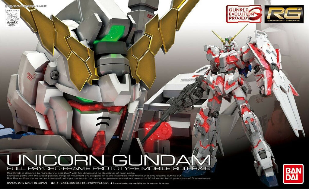RX-0 Unicorn Gundam - Gundam - RG 1/144 - Bandai