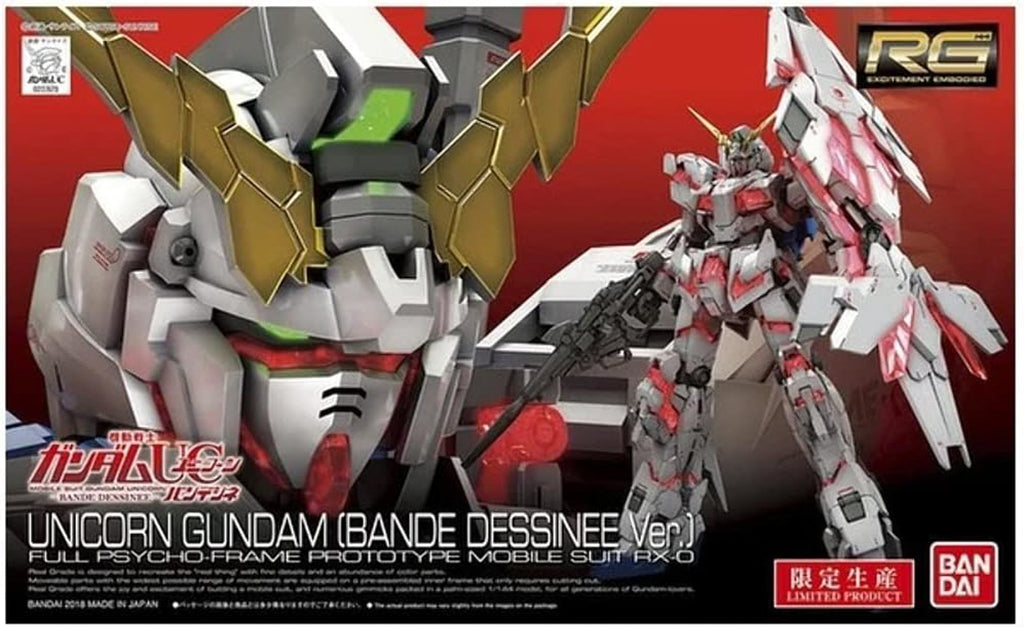 Figura RX-0 Unicorn Gundam - Gundam - RG 1/144 - Bandai