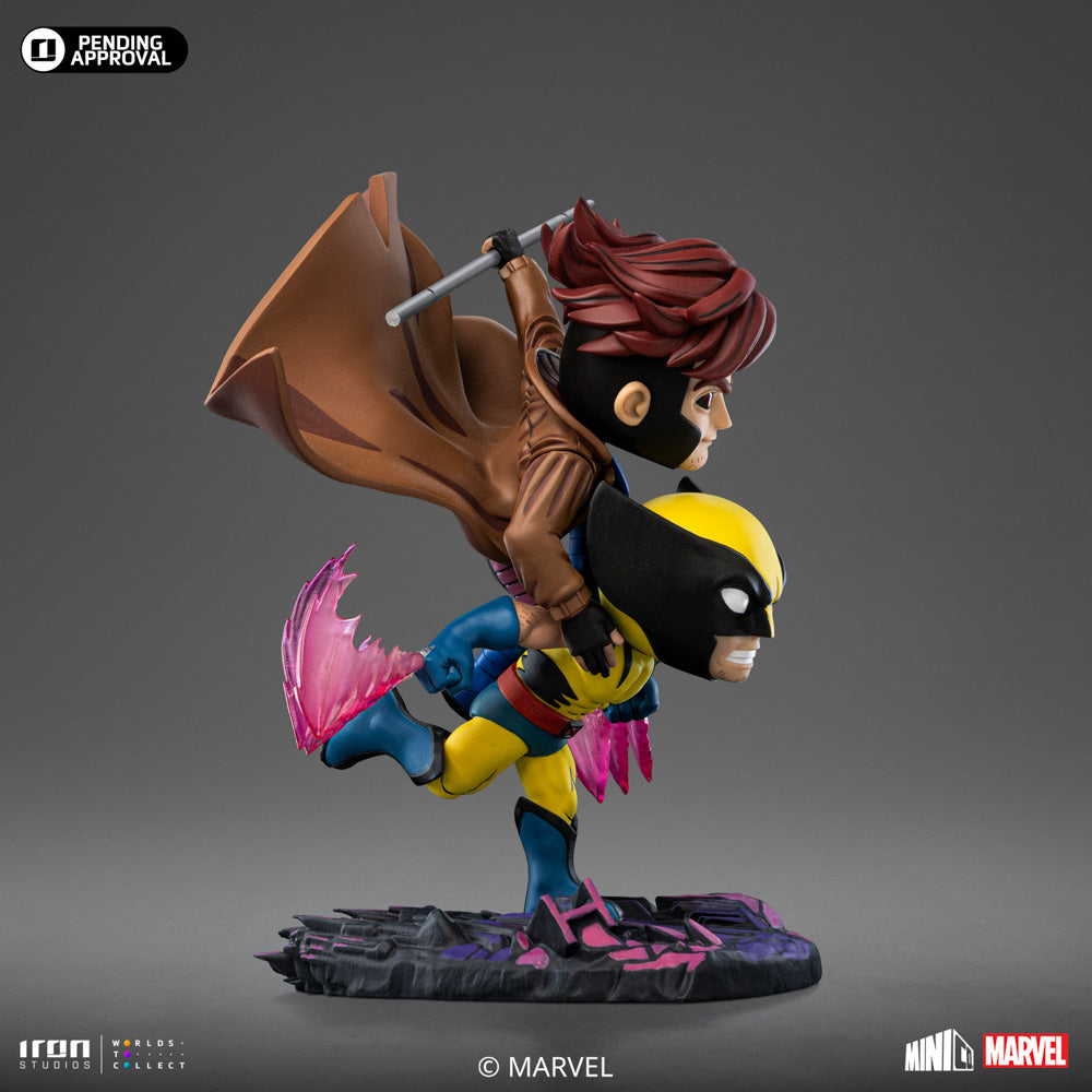 Estátua Gambit and Wolverine - X-Men '97 - Special Size Minico - Iron Studios