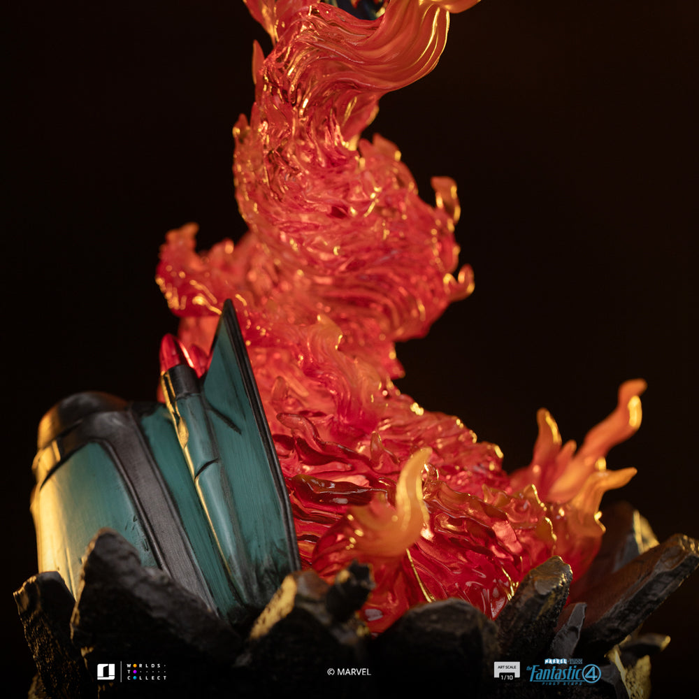 Estátua Human Torch (Blue Suit Variant) - Fantastic Four - Art Scale 1/10 - Iron Studios