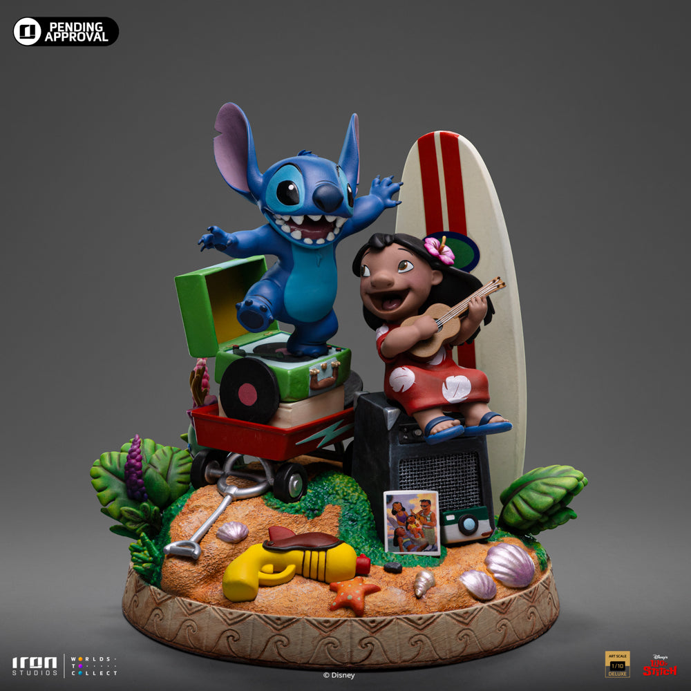 Voucher Pré Venda - Estátua Lilo & Stitch Deluxe - Disney Classics - Art Scale 1/10 - Iron Studios