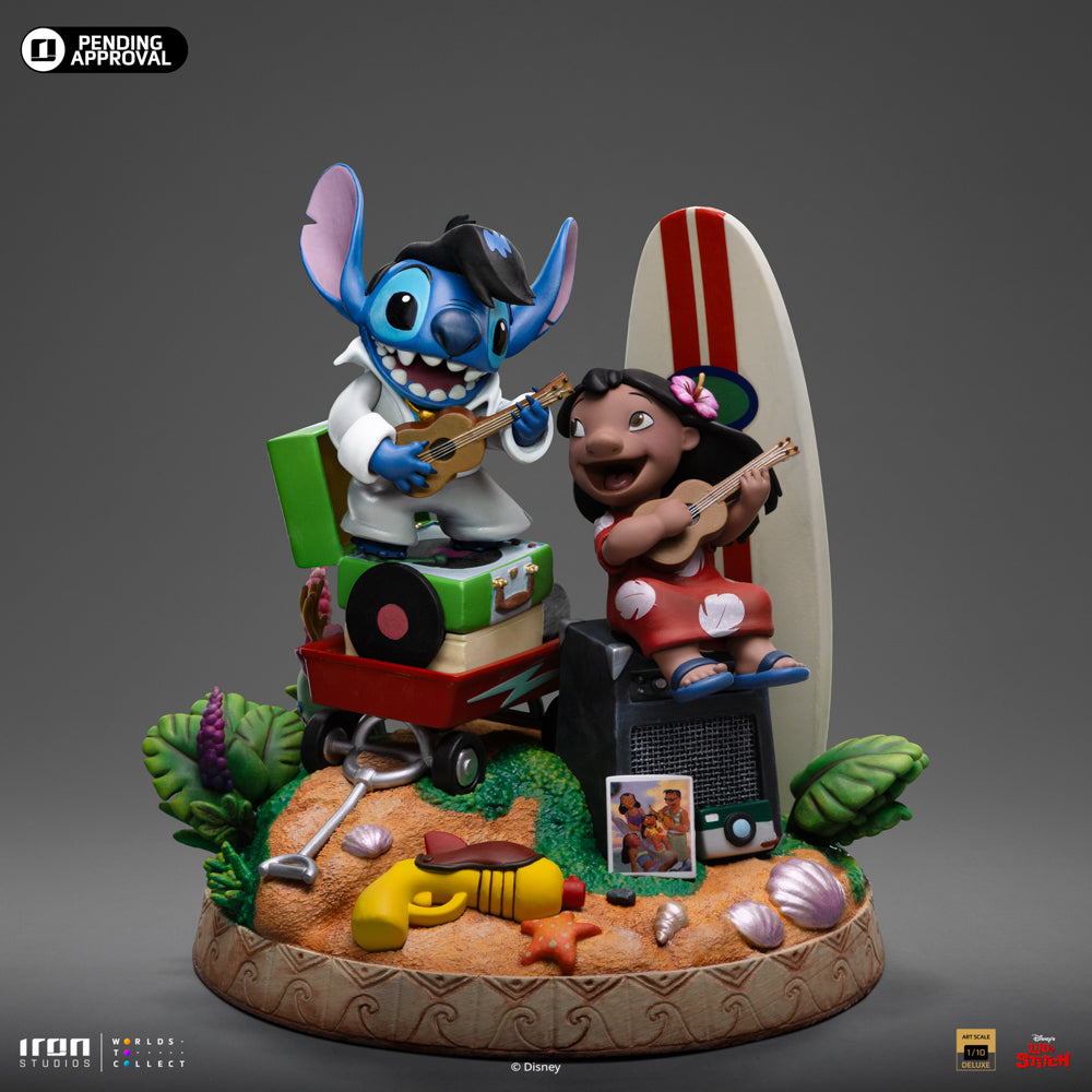 Voucher Pré Venda - Estátua Lilo & Stitch Deluxe - Disney Classics - Art Scale 1/10 - Iron Studios