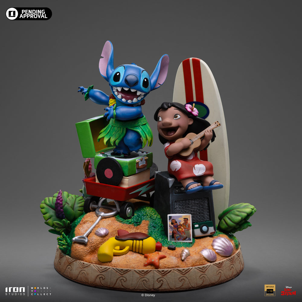 Voucher Pré Venda - Estátua Lilo & Stitch Deluxe - Disney Classics - Art Scale 1/10 - Iron Studios