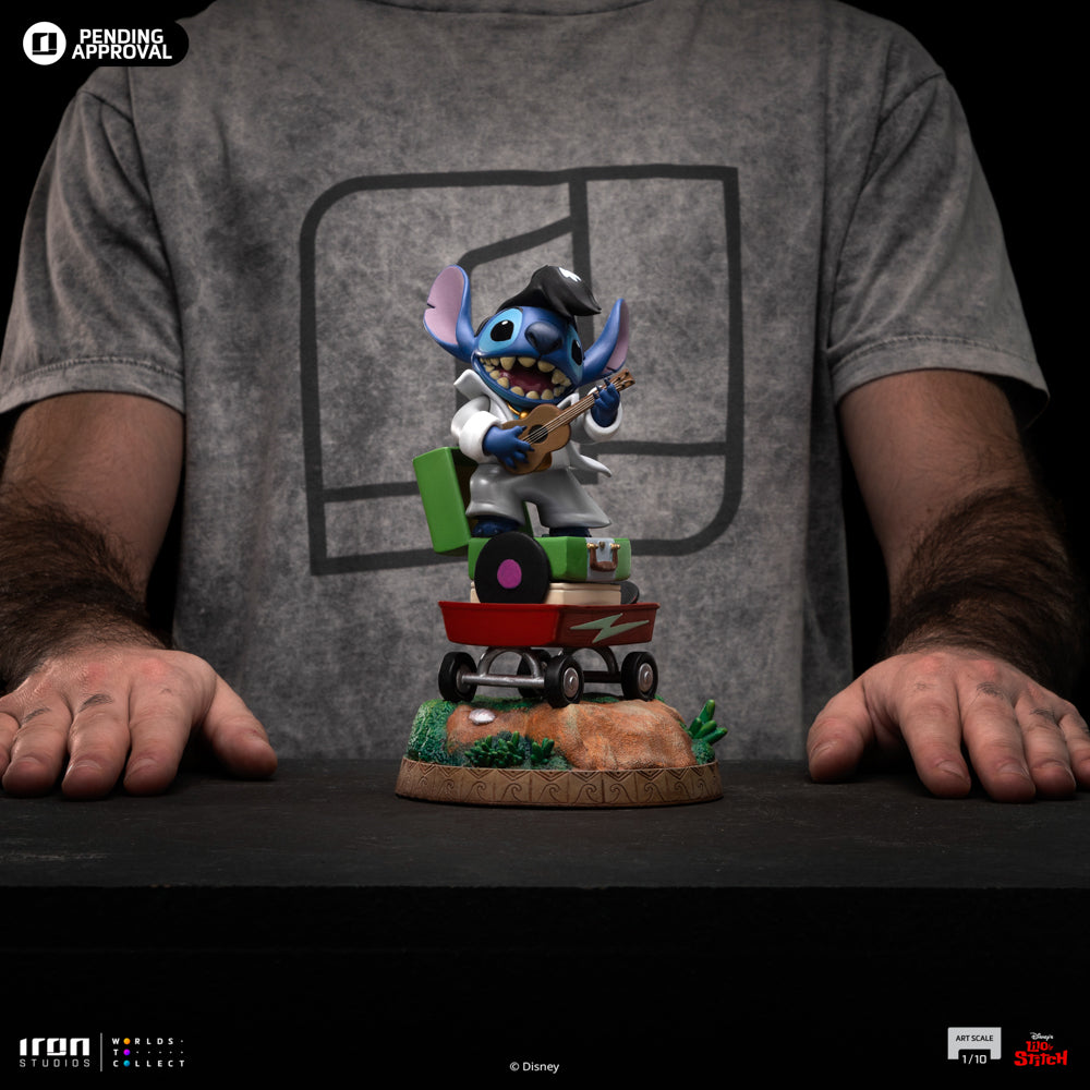 Voucher Pré Venda - Estátua Stitch King of Rock - Disney Classics - Art Scale 1/10 - Iron Studios