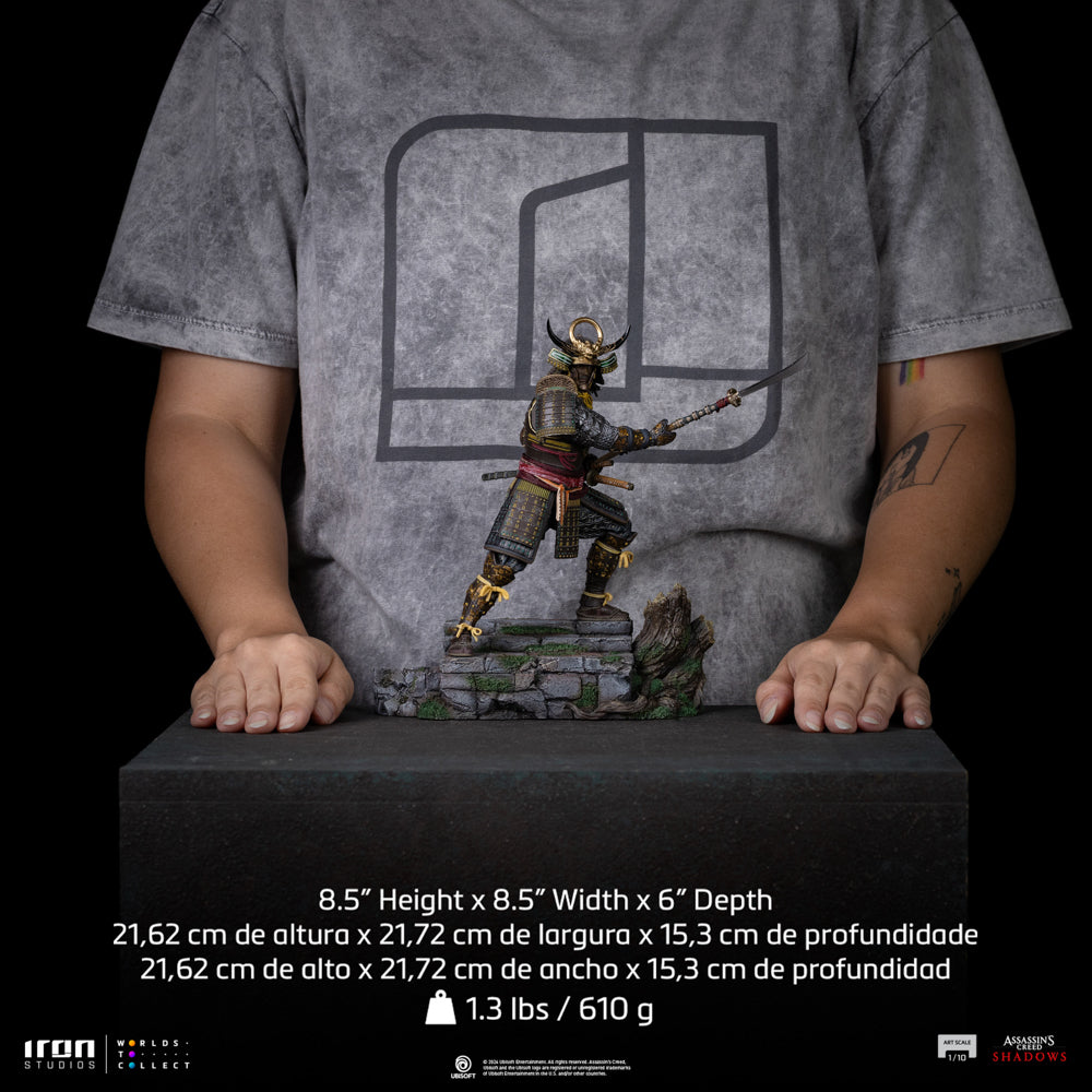 Estátua Yasuke - Assassin's Creed Shadows - Art Scale 1/10 - Iron Studios
