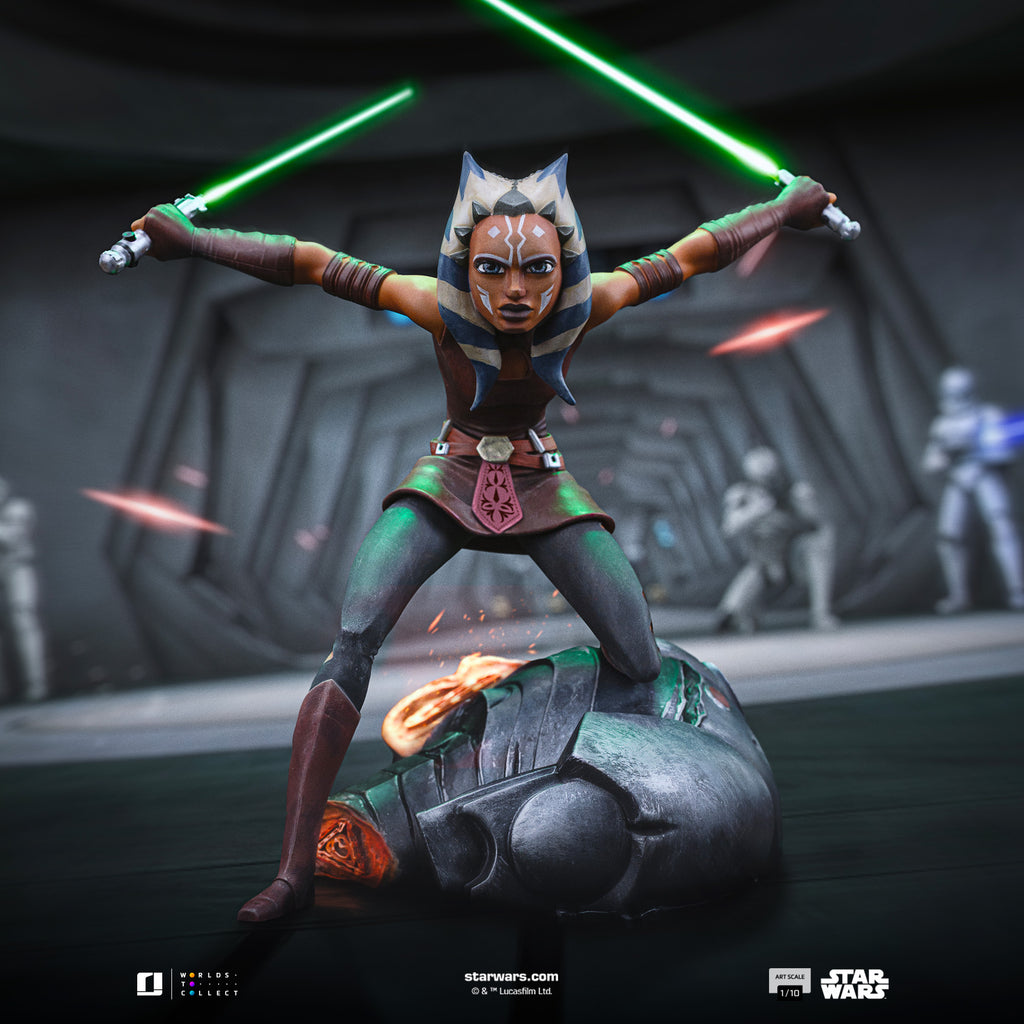 Estátua Ahsoka Tano - Star Wars: Clone Wars - Art Scale 1/10 - Iron Studios