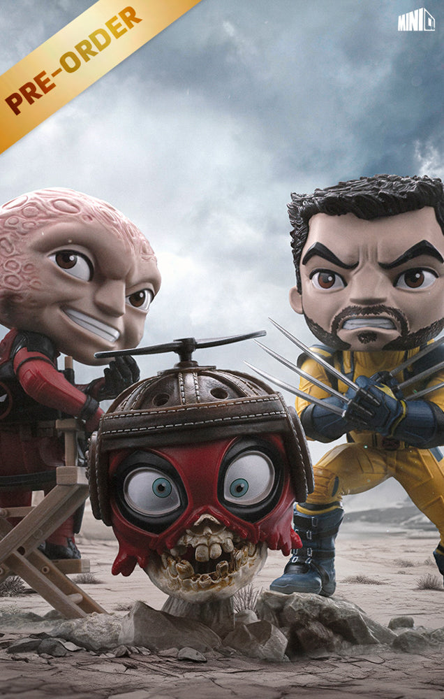 Voucher Pré Venda - Estátua Deadpool and Wolverine set (Unmasked) - MiniCo - Iron Studios