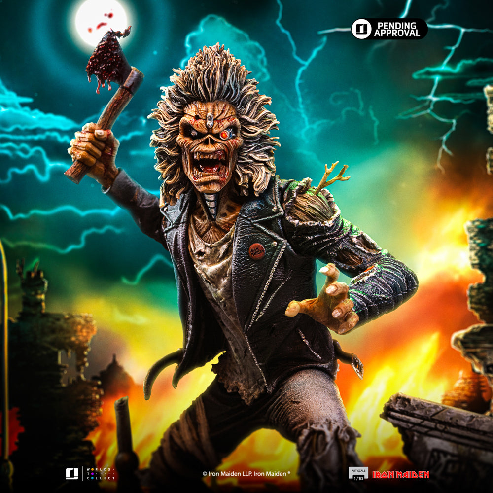 Estátua Eddie 50th Year Anniversary - Iron Maiden - Art Scale 1/10 - Iron Studios