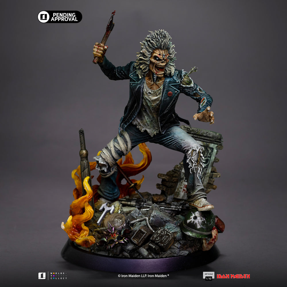 Estátua Eddie 50th Year Anniversary - Iron Maiden - Art Scale 1/10 - Iron Studios