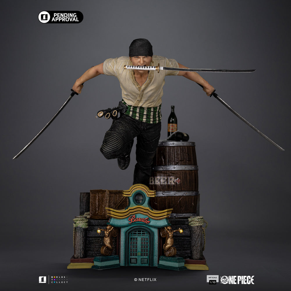 Estátua Zoro - One Piece - Art Scale 1/10 - Iron Studios
