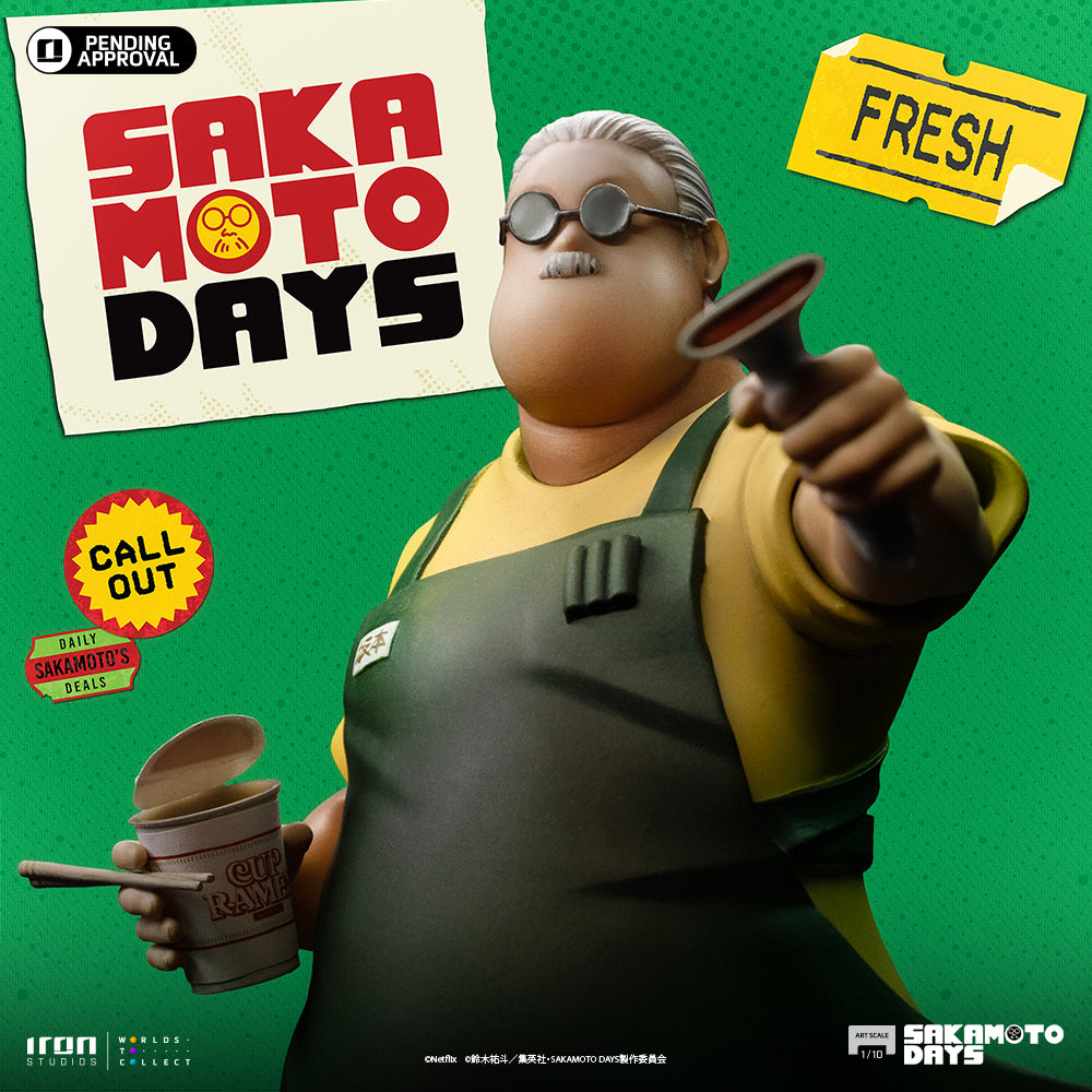 Voucher Pré Venda - Estátua  Taro Sakamoto - Sakamoto Days - Art Scale 1/10 - Iron Studios