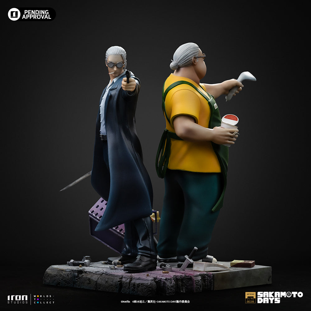 Voucher Pré Venda - Estátua Taro Sakamoto Deluxe - Sakamoto Days - Art Scale 1/10 - Iron Studios