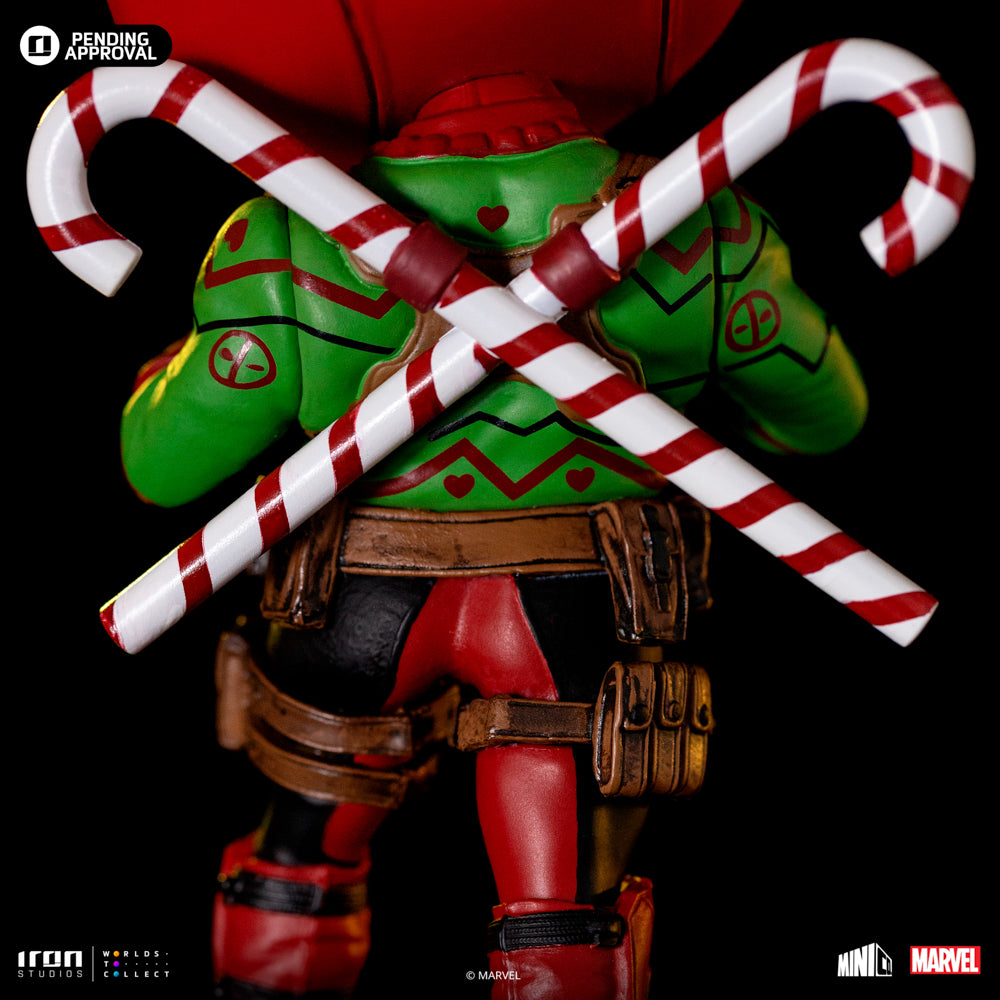 Estátua Deadpool Holidays Ver - Marvel Comics - MiniCo - Iron Studios