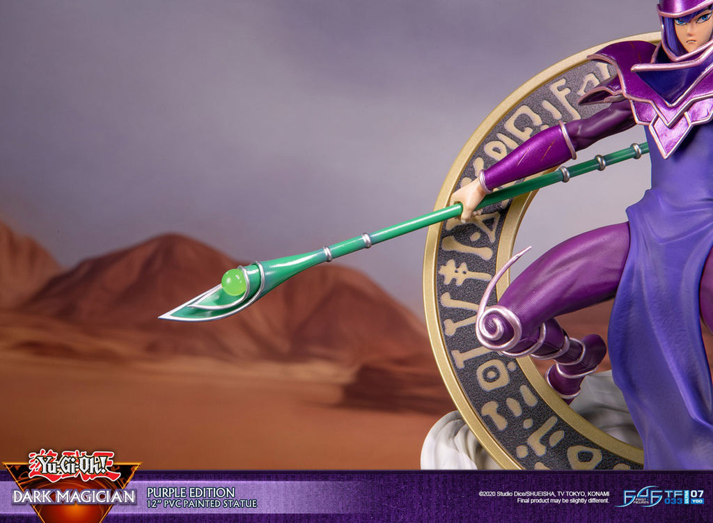 Estátua Mago Negro - Yu Gi Oh - Standard Purple Edition - First 4 Figures