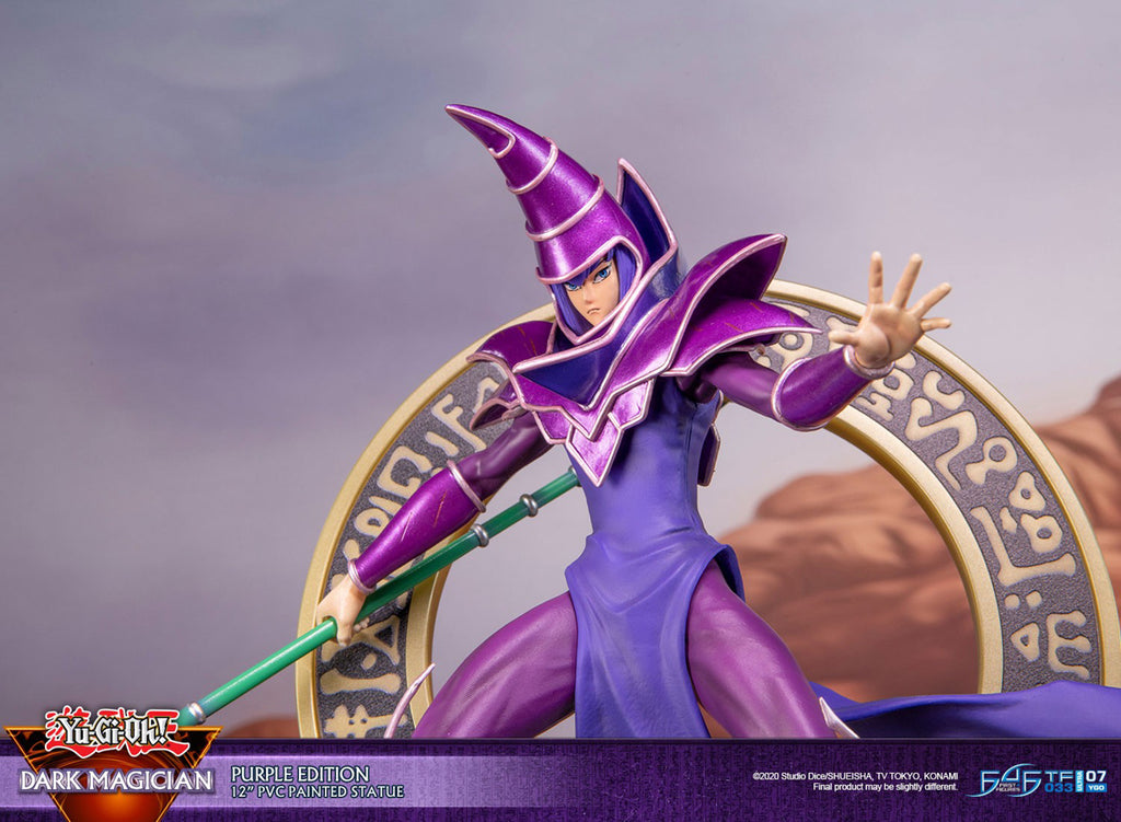 Estátua Mago Negro - Yu Gi Oh - Standard Purple Edition - First 4 Figures