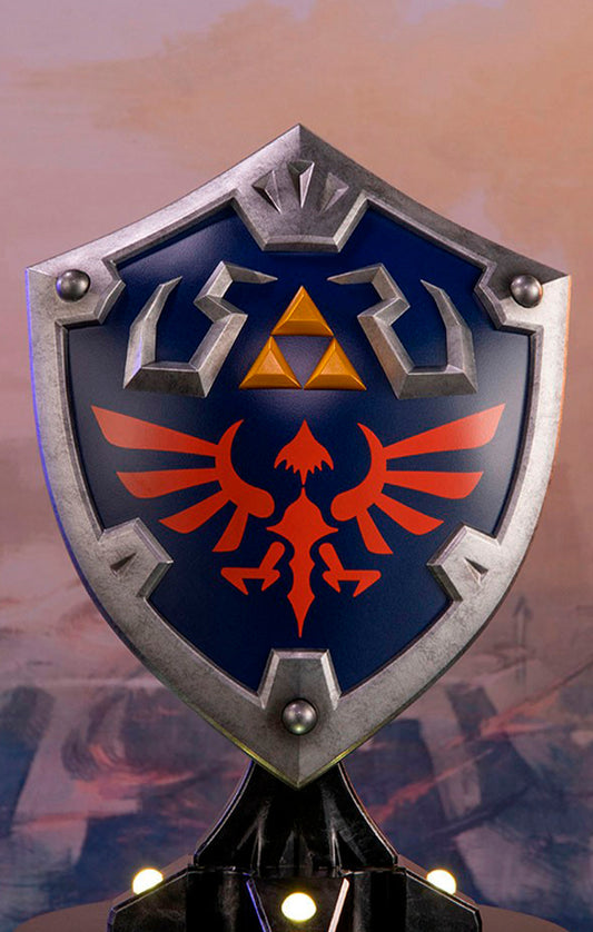 Estátua Escudo de Hylian - The Legend of Zelda Breath of the Wild - Collector´s Edition - First 4 Figures