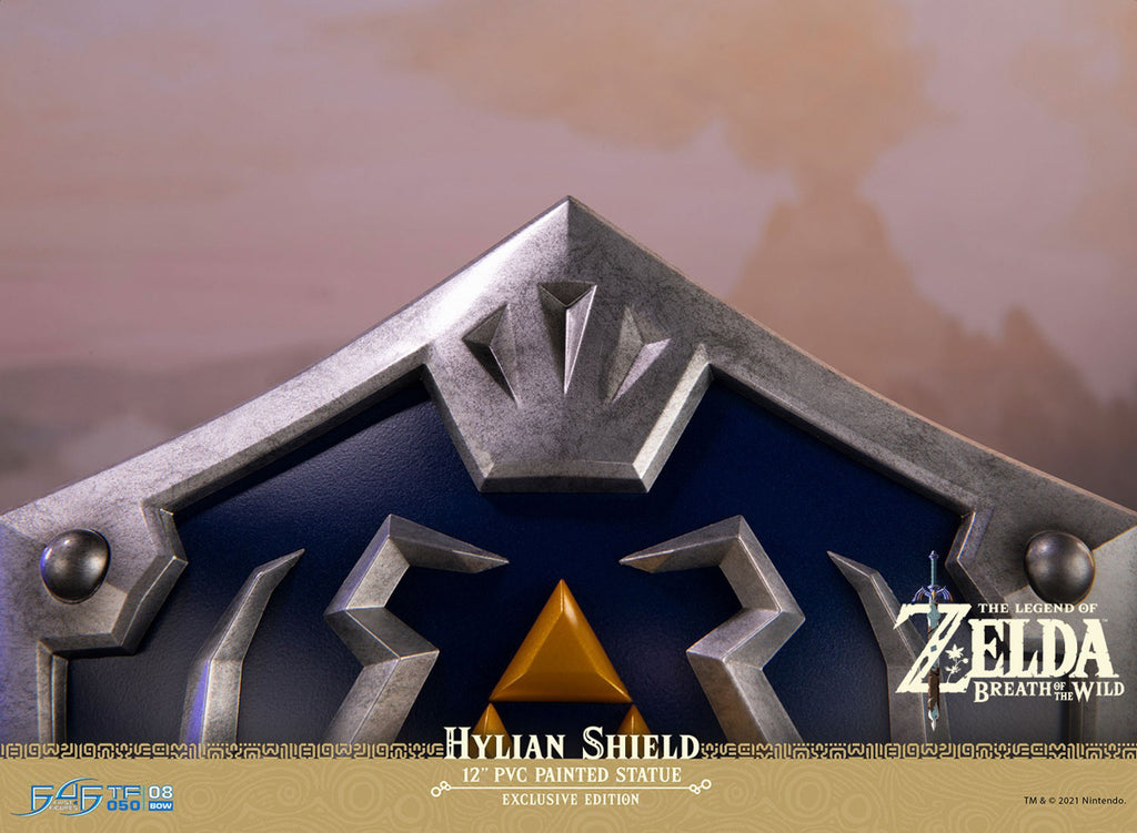 Estátua Escudo de Hylian - The Legend of Zelda Breath of the Wild - Collector´s Edition - First 4 Figures