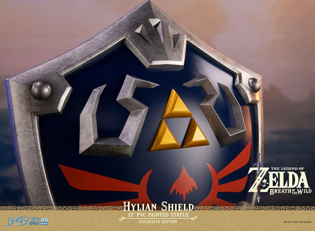 Estátua Escudo de Hylian - The Legend of Zelda Breath of the Wild - Collector´s Edition - First 4 Figures