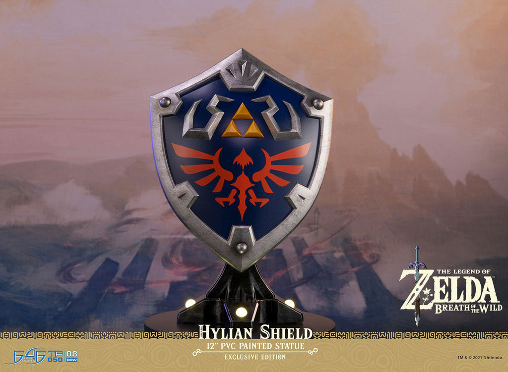 Estátua Escudo de Hylian - The Legend of Zelda Breath of the Wild - Collector´s Edition - First 4 Figures