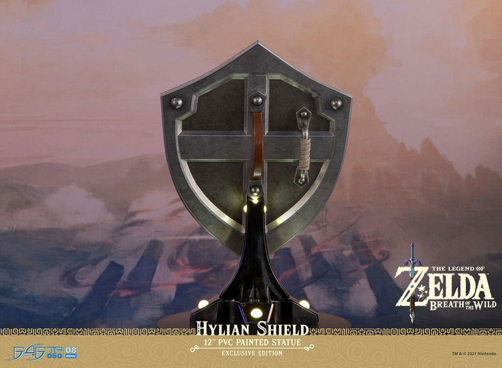 Estátua Escudo de Hylian - The Legend of Zelda Breath of the Wild - Collector´s Edition - First 4 Figures