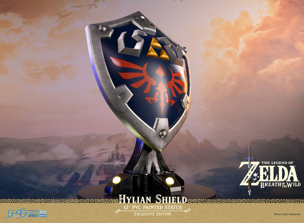 Estátua Escudo de Hylian - The Legend of Zelda Breath of the Wild - Collector´s Edition - First 4 Figures