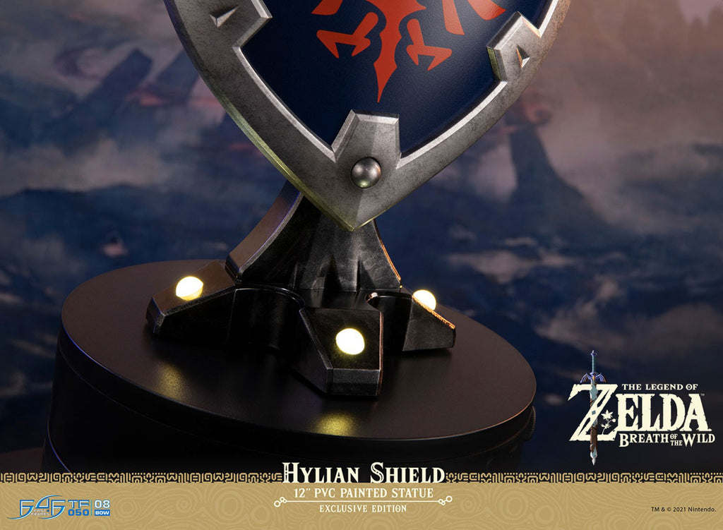 Estátua Escudo de Hylian - The Legend of Zelda Breath of the Wild - Collector´s Edition - First 4 Figures