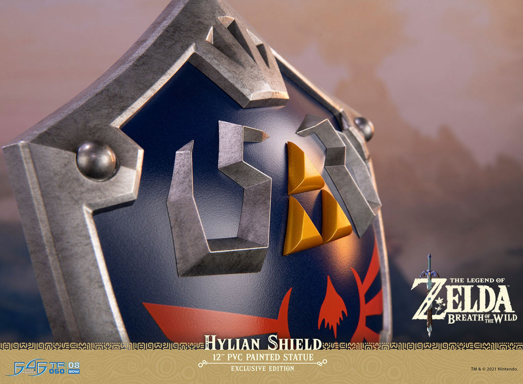 Estátua Escudo de Hylian - The Legend of Zelda Breath of the Wild - Collector´s Edition - First 4 Figures