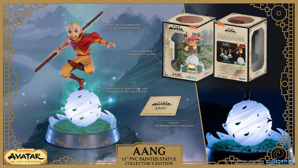Estátua Aang - Avatar The Last Airbender - Collector's Edition - First 4 Figure