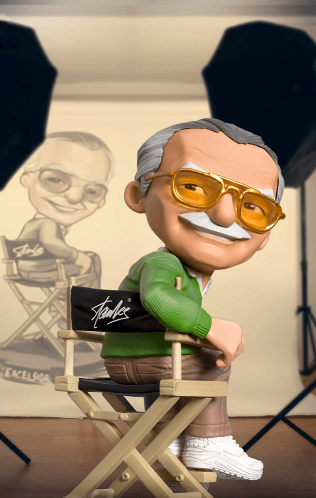 Estátua Stan Lee - Pow! Studios - MiniCo - Iron Studios