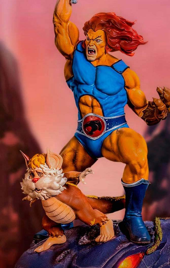 Estátua Lion-O & Snarf - Thundercats - Bds Art Scale 1/10 - Iron