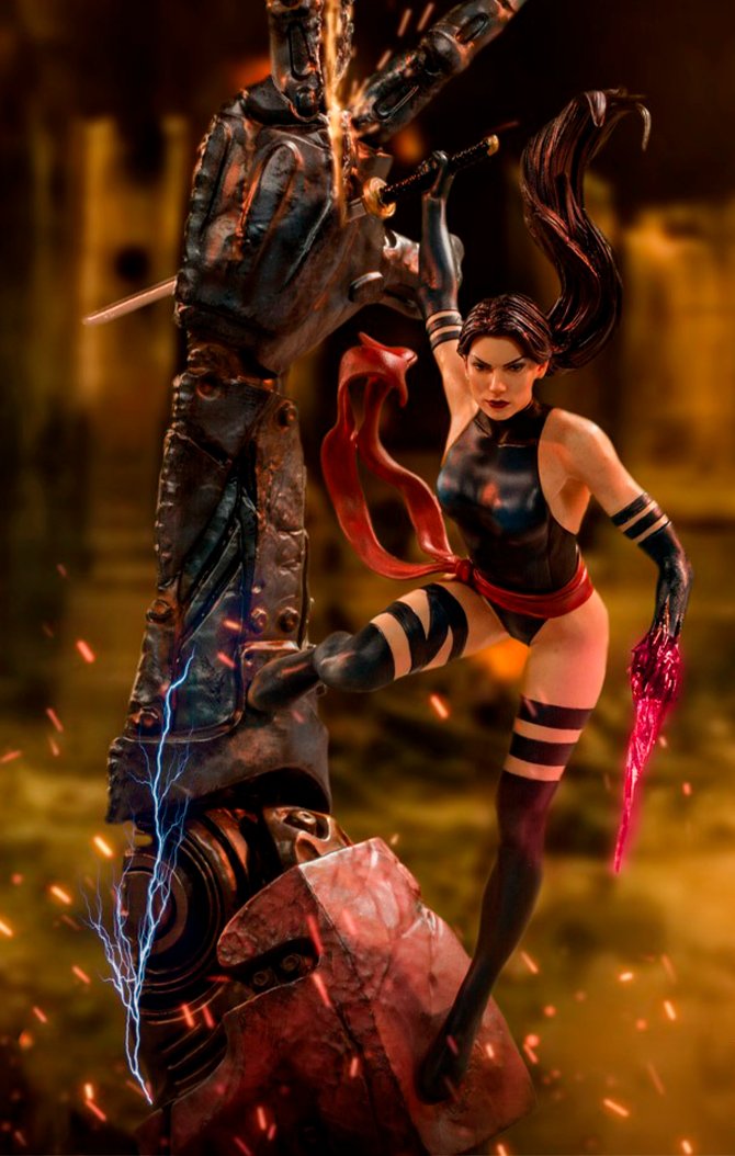 Estátua Psylocke - X-Men - Bds Art Scale 1/10 - Iron Studios