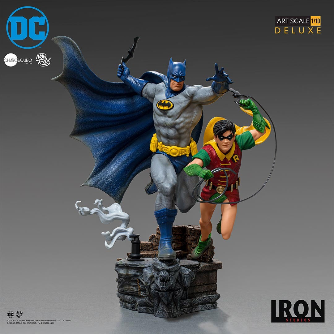 Estátua Batman & Robin Deluxe - DC Comics By Ivan Reis - Art Scale