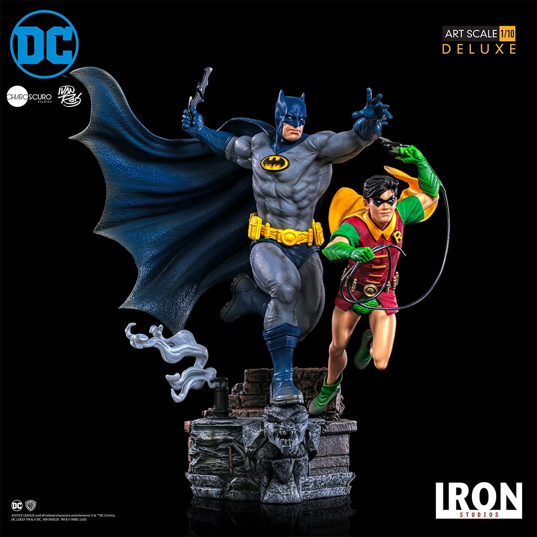 Estátua Batman & Robin Deluxe - DC Comics By Ivan Reis - Art Scale