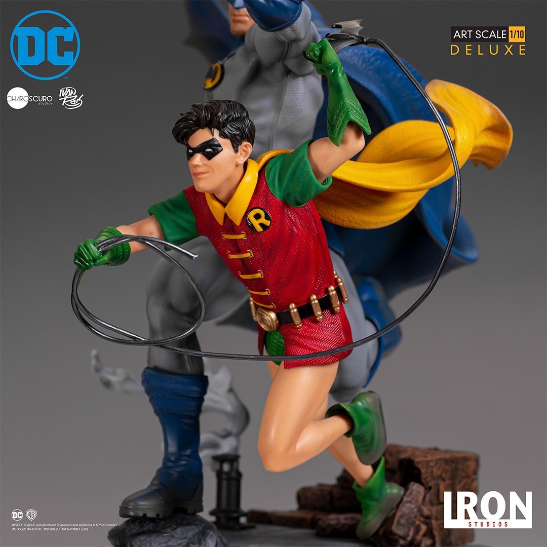 Estátua Batman & Robin Deluxe - DC Comics By Ivan Reis - Art Scale