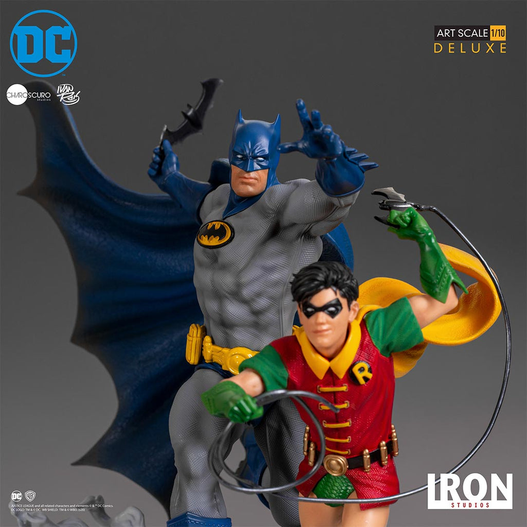 Estátua Batman & Robin Deluxe - DC Comics By Ivan Reis - Art Scale 1/10 - Iron Studios