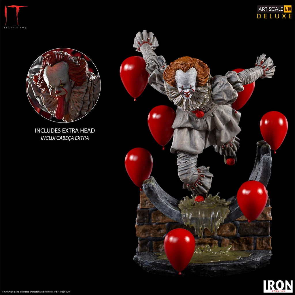 Estátua Pennywise Deluxe - It Chapter Two - Art Scale 1/10 - Iron Studios