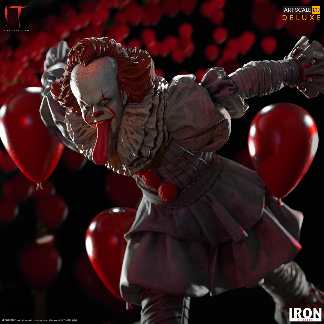 Estátua Pennywise Deluxe - It Chapter Two - Art Scale 1/10 - Iron