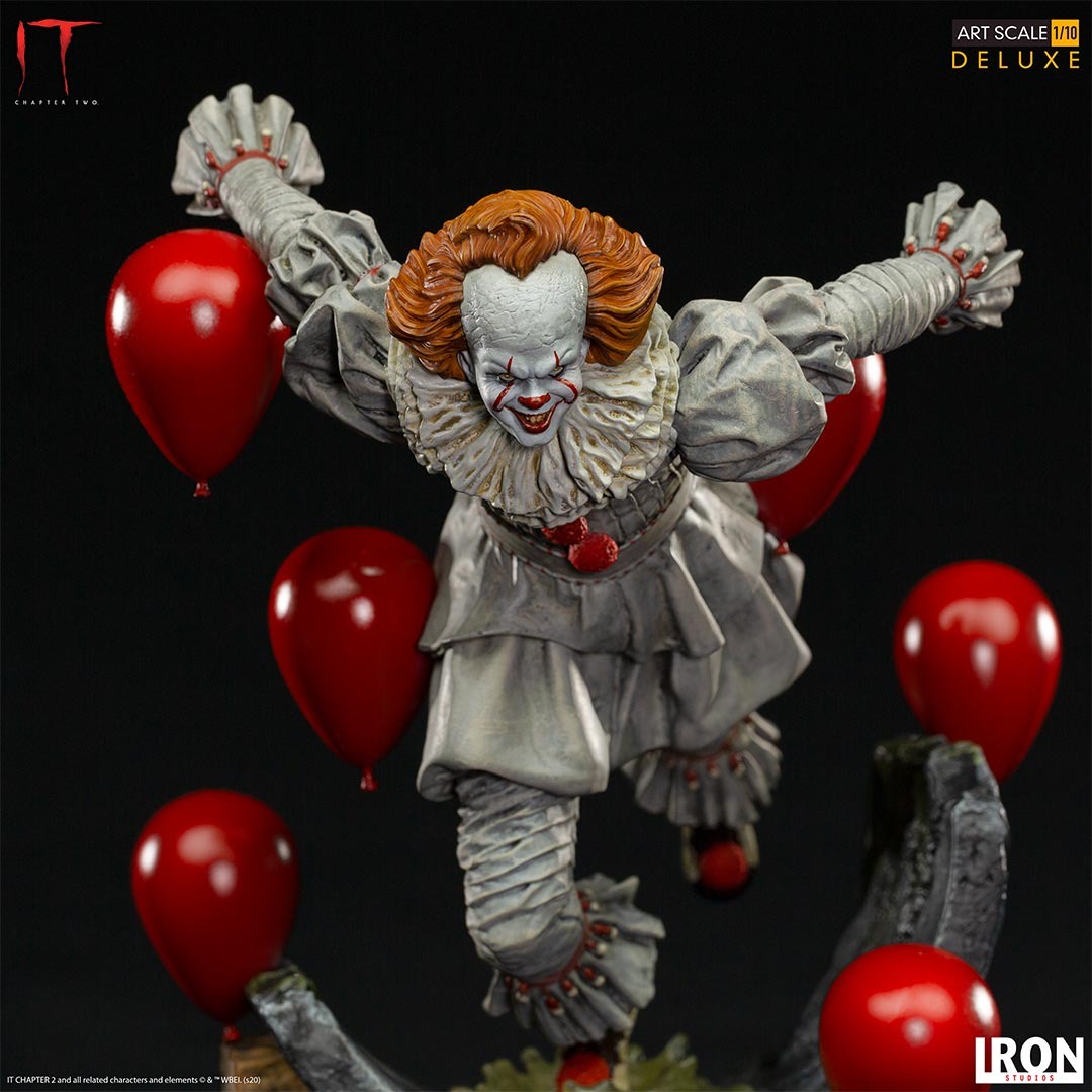 Estátua Pennywise Deluxe - It Chapter Two - Art Scale 1/10 - Iron
