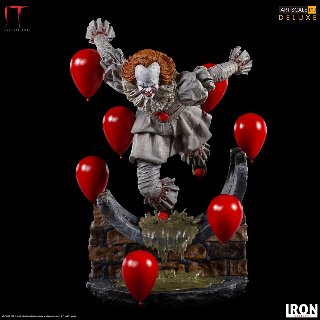 Estátua Pennywise Deluxe - It Chapter Two - Art Scale 1/10 - Iron
