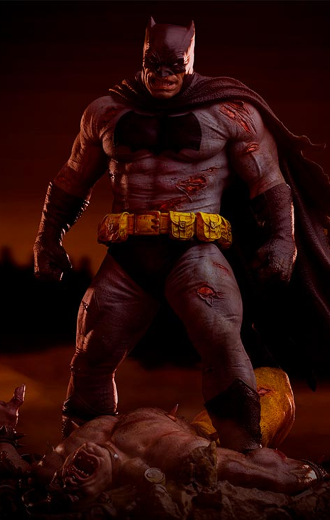 Estátua Batman The Dark Knight Returns - DC Comics - 1/6 Diorama - Iron Studios