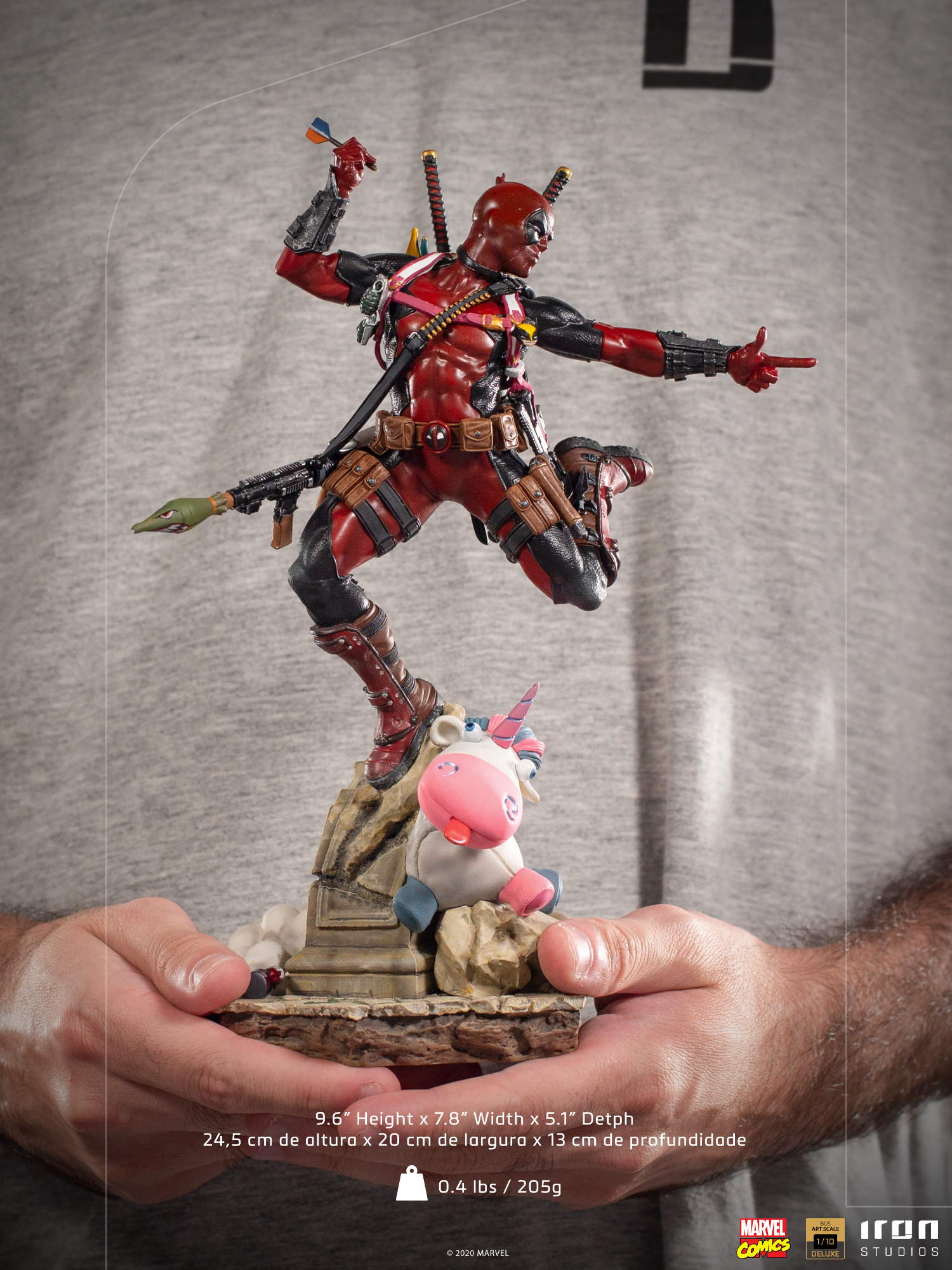 Estátua Deadpool - X-Men - Art Scale 1/10 - Iron Studios – Iron