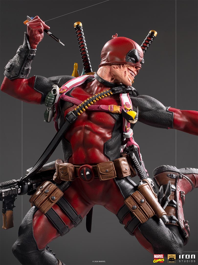 Estátua Deadpool - X-Men - Art Scale 1/10 - Iron Studios – Iron