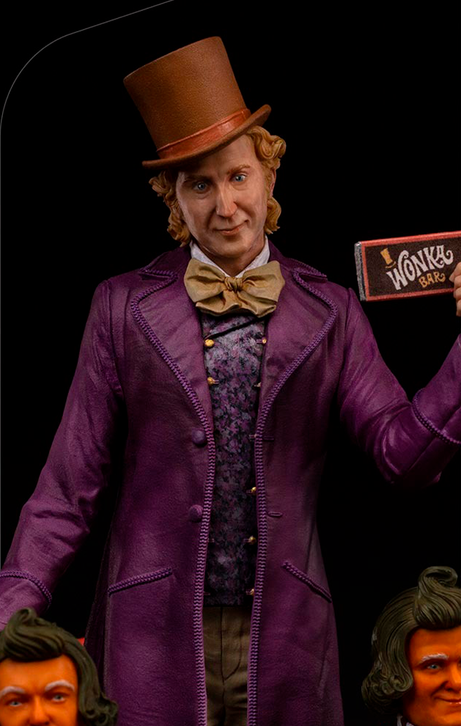 Estátua Willy Wonka - Willy Wonka and the Chocolate Factory - Art Scale 1/10 - Iron Studios