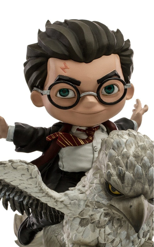 Estátua Harry Potter and Buckbeak - Harry Potter - MiniCo Illusion - Iron Studios