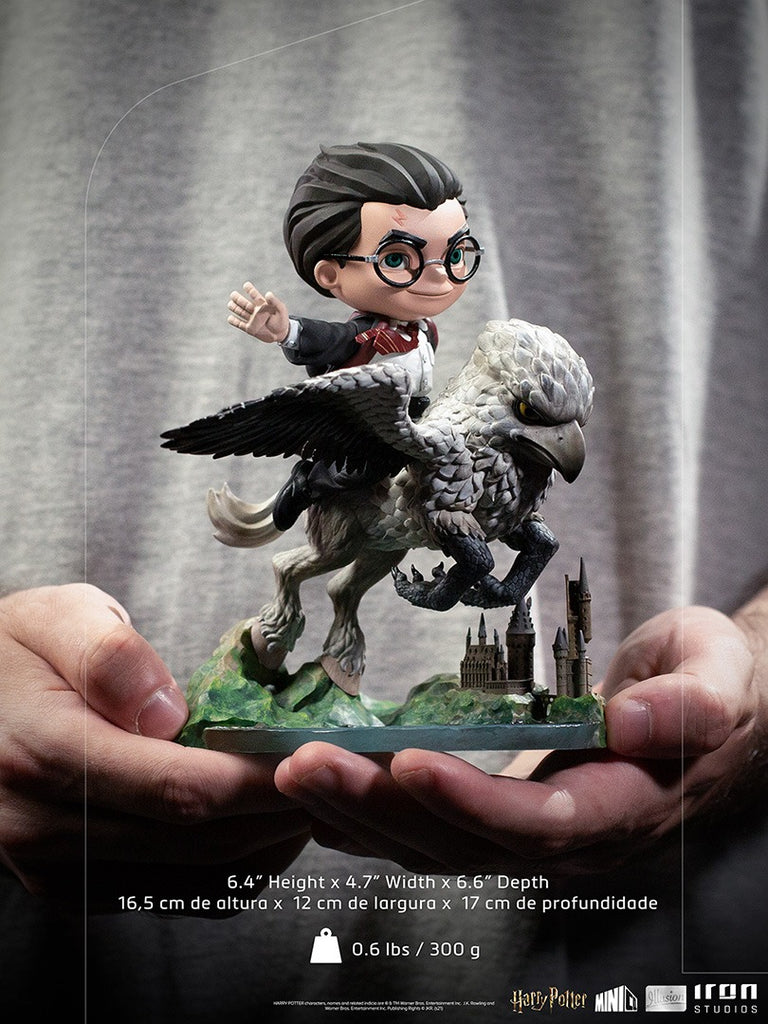 Estátua Harry Potter and Buckbeak - Harry Potter - MiniCo Illusion - Iron Studios
