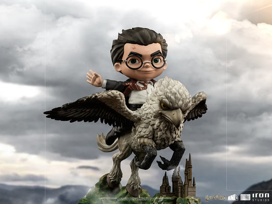 Estátua Harry Potter and Buckbeak - Harry Potter - MiniCo Illusion - Iron Studios