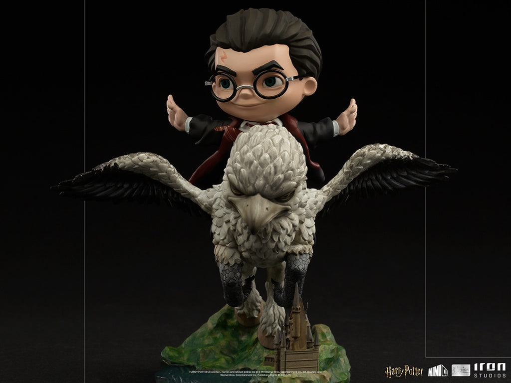 Estátua Harry Potter and Buckbeak - Harry Potter - MiniCo Illusion - Iron Studios