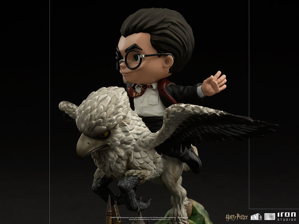 Estátua Harry Potter and Buckbeak - Harry Potter - MiniCo Illusion - Iron Studios